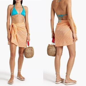 NWT ONIA Printed Cotton-voile Pareo S